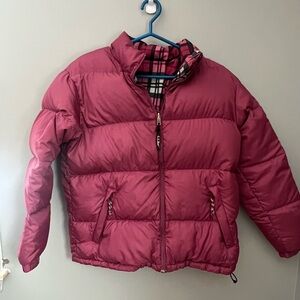 L.L. Bean Goose Down Puffer Jacket Reversible